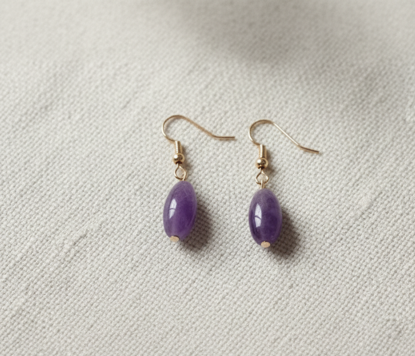 Aurelle Clair – Amethyst Ohrringe
