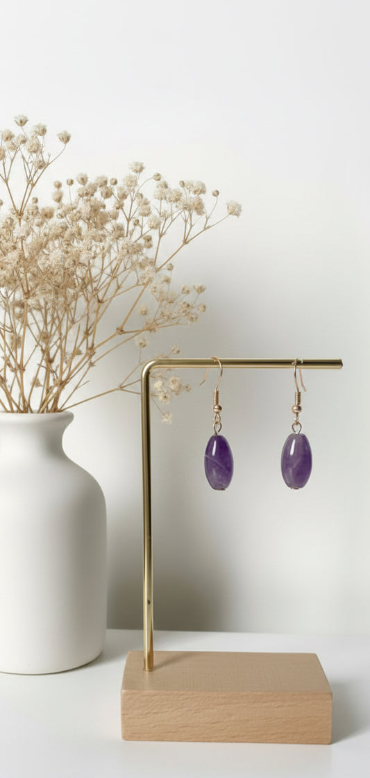 Aurelle Clair – Amethyst Ohrringe